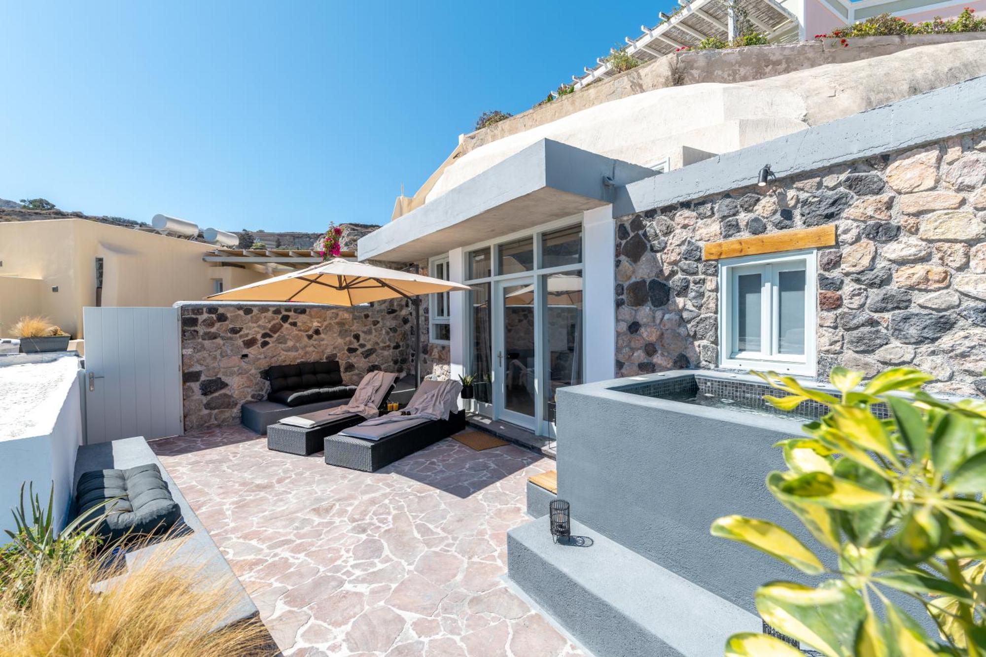 Geminos Complex Villas Kamári Eksteriør billede
